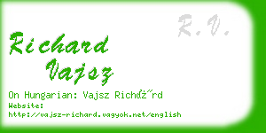 richard vajsz business card
